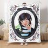 1pc Addams Family Wednesday9 Blanket, Gift, for Men and Women, Soft Blanket, Good for Sofa Bed Couch Travel, Lightweight Flannel Blanket