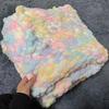 Hand-Woven Rainbow Cat Tail Wool Blanket: Cozy, Non-Shedding, Fade-Resistant