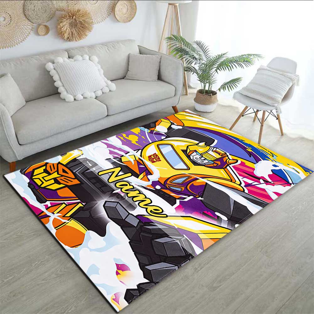 Transformers Fans (3) Customize your name rug, office chair cushion, home bedroom living room gift.