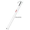 Aluminum Alloy Foldable Blind Cane Non-Slip Collapsible Walking Cane Stick Reflective White And Red Walking Stick