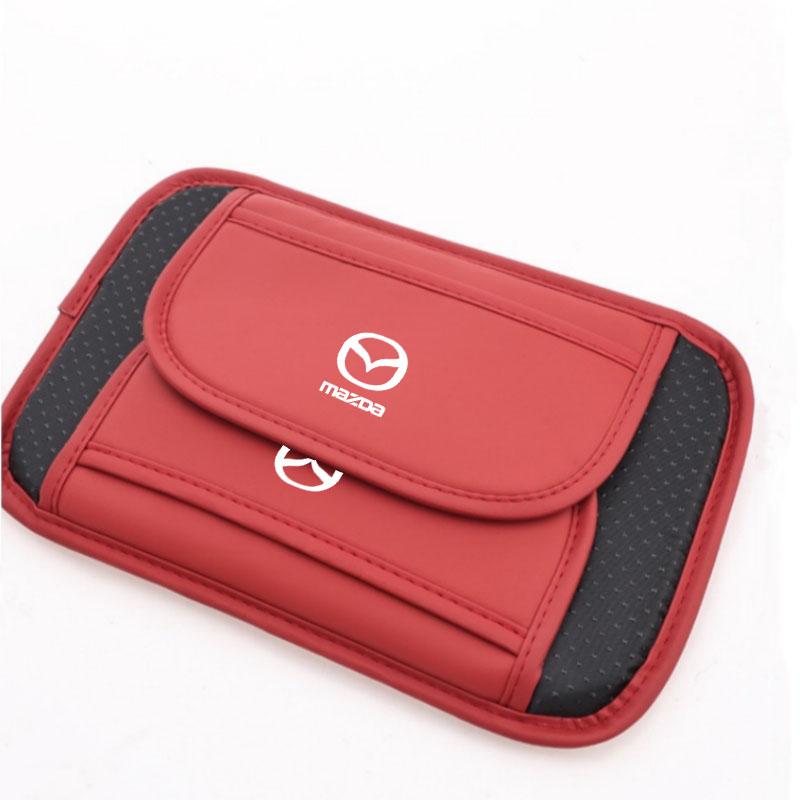 Car Armrest Box Pad Leather Arm Rest Protection Cushion Cover for Mazda 2 3 6 5 Atenza CX3 CX5 MX5 CX7 Axela CX30 CX90 CX60 CX50 NH5