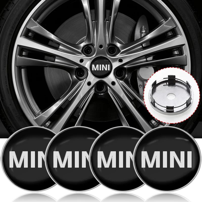 4pcs 56mm/60mm Car Wheel Center Hub Cap Rim Cover Emblem Stickers For MINI Cooper One S Clubman R50 R53 R56 R60 F55 F56 R57 R58