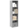 VidaXL Bookcase Sonoma Grey 40x30x152 Cm Engineered Wood, Shelf, Bookshelf, Book Support, Cabinet 857881