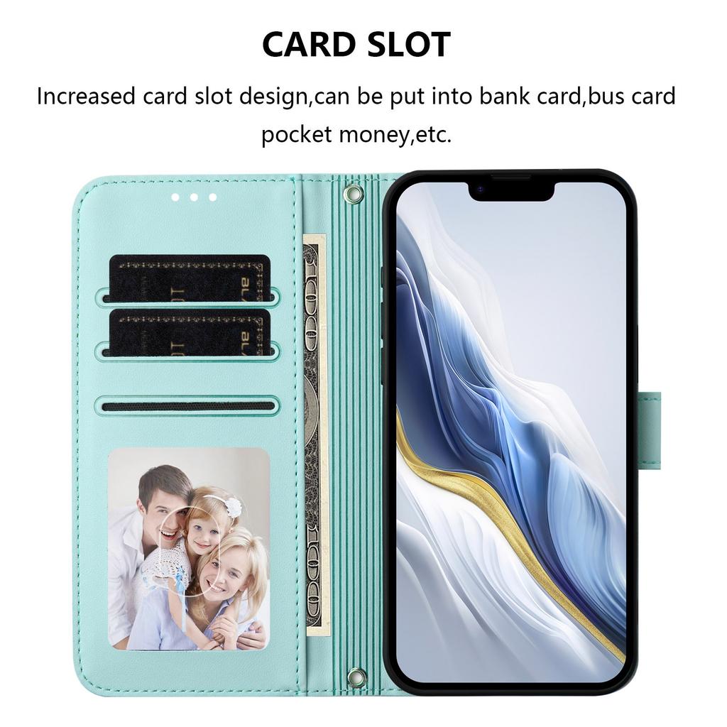 Чехлы для Xiaomi Poco C61 4G/Redmi A3 4G/A3x 4G PU кожаный откидной кошелек чехол для телефона со шнурком