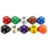 D12 Dice Polyhedral Dice DND Dice Set 10pcs Game Dice Table Game Props