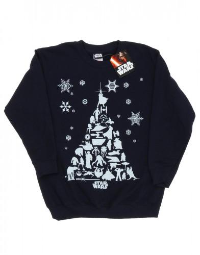 STAR WARS Boys Christmas Tree Sweatshirt