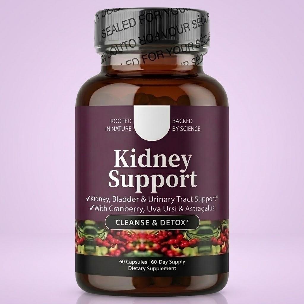Kidney Cleanse & Detox Supplement – Urinary Tract, Bladder & Kidney Health Support – 60 Capsules (60-Day Supply)