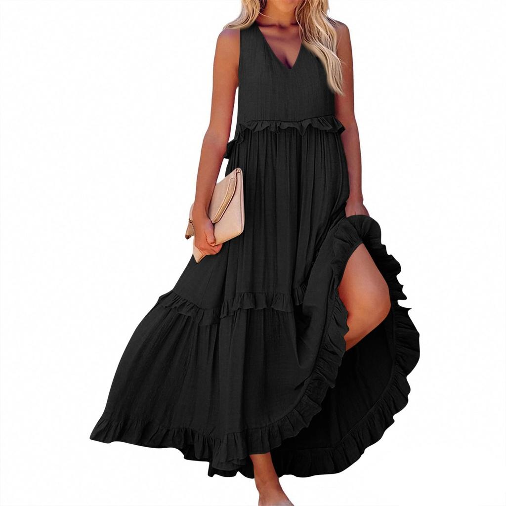 Women's Summer Long Dress Big Swing Beach Dress