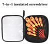 With Case Magnetic 1000V 7Pcs/Set Daily Use Portable Multifunctional Electrician Tools Insulated Screwdriver Set Car Repair Tool