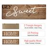 Wear-resistant Home Sign 3 Pcs/Set Wooden Sweet Sign, Rustic Farmhouse Decorative Clear Text Vintage Hanging Wall Plaque for Living Room, Bedroom,