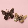 Mini Solid Brass Butterfly Figurines Miniatures Desktop Ornament Antique Copper Insect Statue Home Decoration Craft Accessories