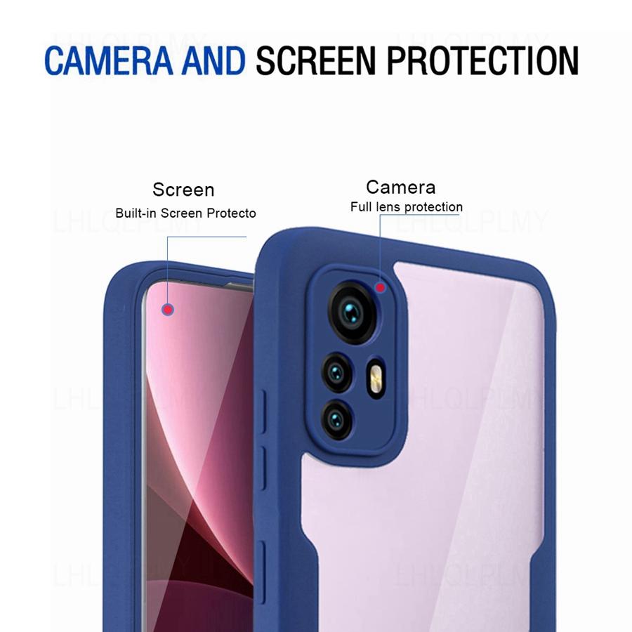 Противоударный чехол спереди и сзади для Xiaomi 13T Pro Redmi Note 13 12 Pro 5G 12C A1 A2 Plus 12S, чехол на 360 градусов