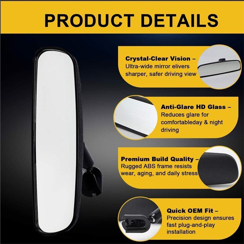 Precise Car Interior Rear View Mirror B37F-69-220A B37F-69-220B B37F-69-220C For Mazda 2 3 5 CX-7 CX-9 Speed 6 MX-5 RX-8 Miata