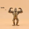 Статуэтка Ваджрапани из латуни Gorilla Fitness: Антикварная бронзовая фигурка для чайной церемонии