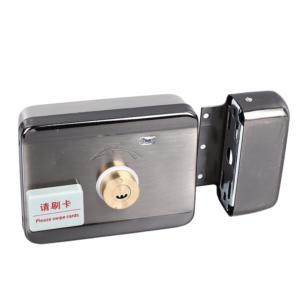 ID Card Lock Integrated Structure Wiring Free Anti Theft Silent Double Head with Remote Control for