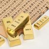 Чистая медь Имитация золотого слитка Поддельный слиток Слиток латуни Твердый реквизит Золотые слитки