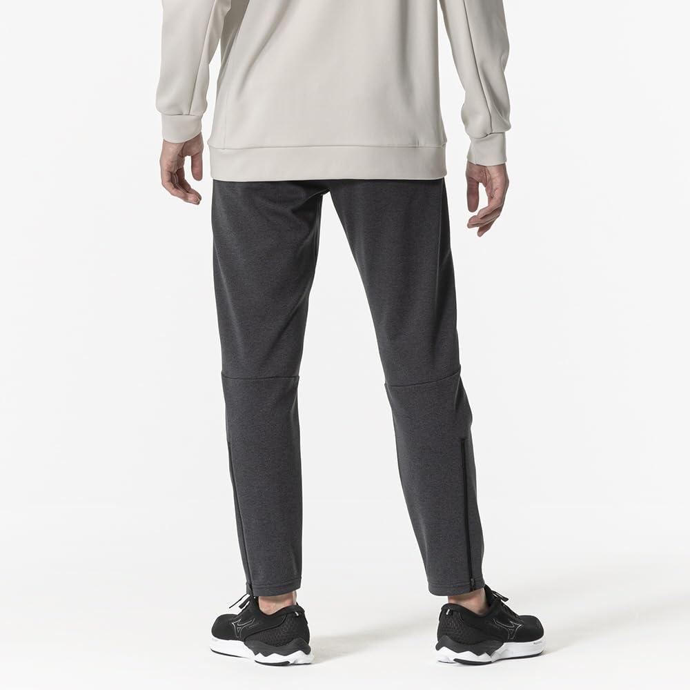 Mizuno Тренировочная одежда, Мягкие эластичные длинные брюки, Удобные и легкие, Джерси, Унисекс, Угольно-серый меланж, 32MDB005