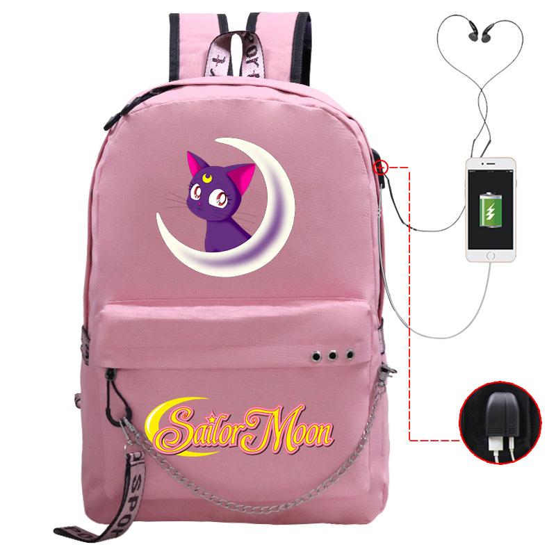 Campus Sweet Small Fresh Peripheral Animation School Bag Girls Students Lightweight Fashion Casual Backpack