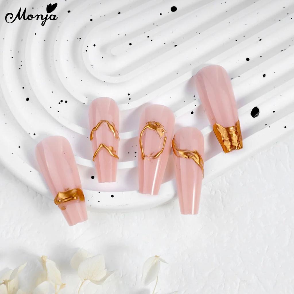 monja 18 мл УФ-клей для ногтей, гель-лак, прозрачный полутвердый волшебный 3D зеркальный порошок, формование, скульптурирование, замачивание в салоне, инструмент для наращивания маникюра