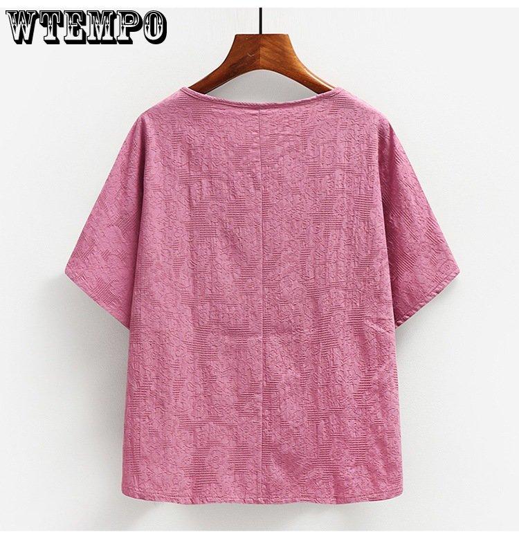 Летний костюм из хлопка и льна для среднего и пожилого возраста, женский летний хлопковый костюм с короткими рукавами для мамы, хлопковая футболка, брючный костюм