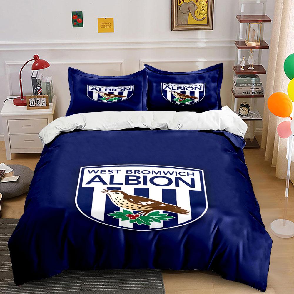 West Bromwich Albion logo. Bedding sets Duvet cover sets Duvet covers Pillowcases(1*Duvet Cover 2*Pillowcases without duvet insert)