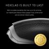 HexClad Гибридная вок-сковорода Безопасная Прямые продажи Гарантия Антипригарное покрытие [26см] [Антипригарное покрытие] Индукционная плита/Духовка/Посудомоечная машина (Только производитель, Включено) [HexClad]