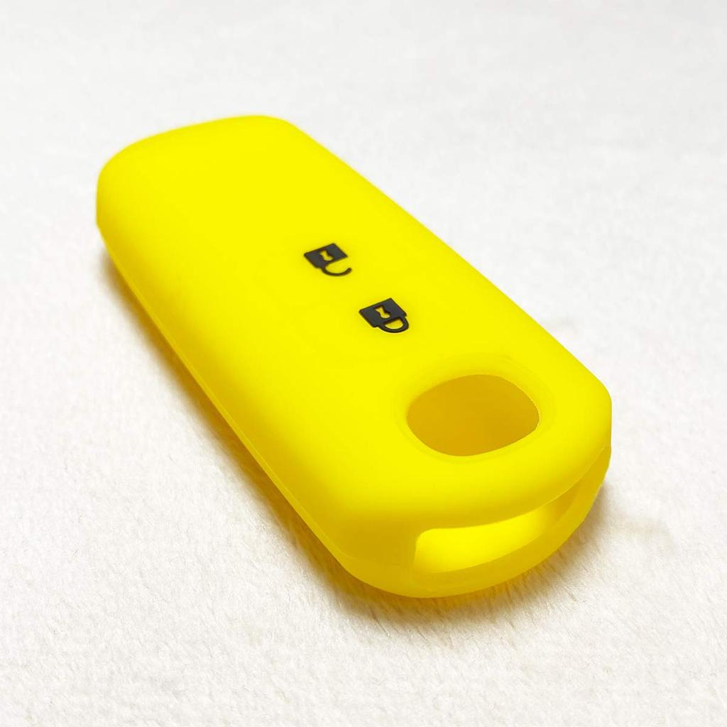 Силиконовый чехол для смарт-ключа IKT для автомобилей Mazda 2 кнопки Желтый Черный / CX5