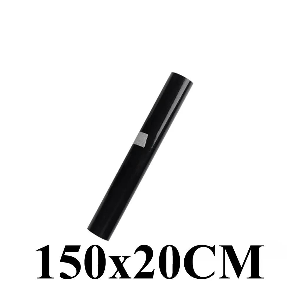 Self Adhesive Vinyl Sticker Bubble Free for Window Trim Mirror Car Motorcycles Bicycle Laptop Piano Black Glossy Vinyl Wrap Film