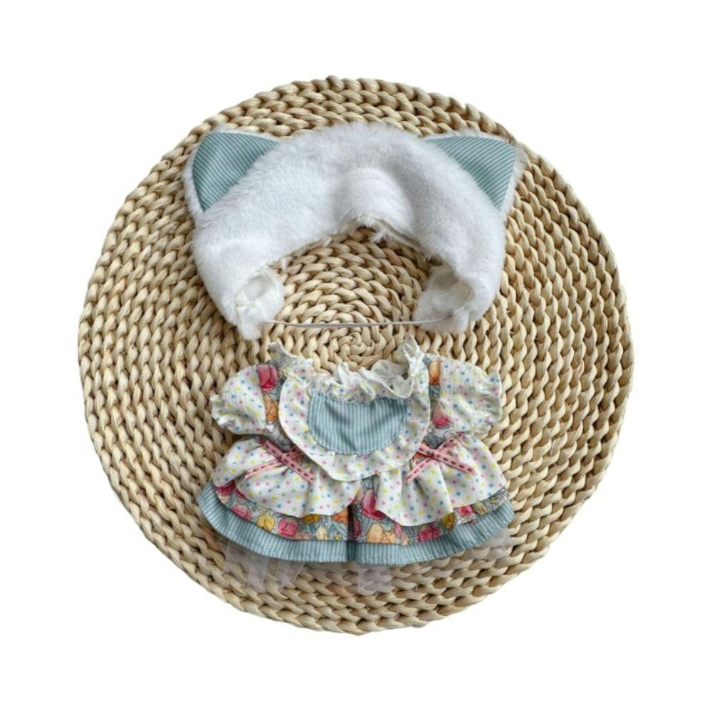 20 СМ Миниатюрный Костюм Многоцветная Кукла Кепка Платье Набор Игрушка Кукла Одежда Хлопковая Фаршированная Кукла