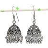 Серебряные серьги в индийском стиле Джумки с драгоценным камнем в племенном стиле Бали, 1,85 дюйма, g4p22