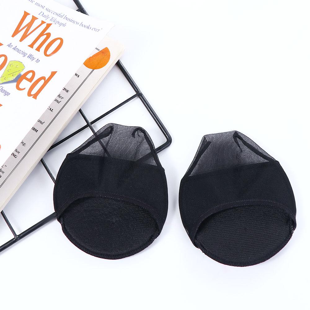 Silicone Dotted Anti-Slip Girls Forefoot Insoles Invisible Socks Women Hosiery Half Palm Socks
