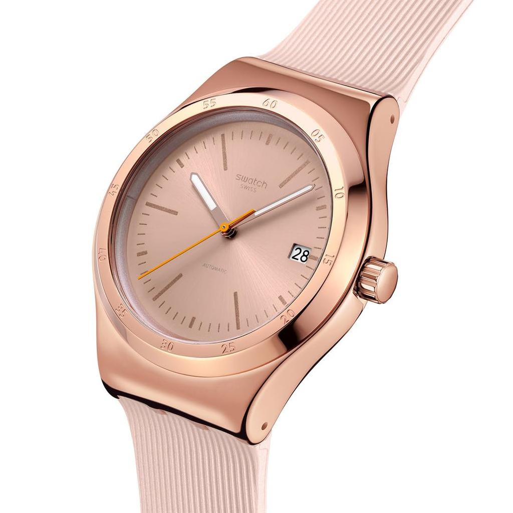 Swatch SECRET MOVES YIG402 Розовые наручные часы