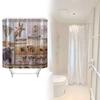 Waterproof Peva Bathroom Curtain Animal Design Long Giraffe Zebra For Living Space
