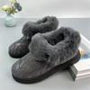 Женские зимние осенние теплые плюшевые внутренние женские тканевые туфли в стиле ретро на низком каблуке из шерпы