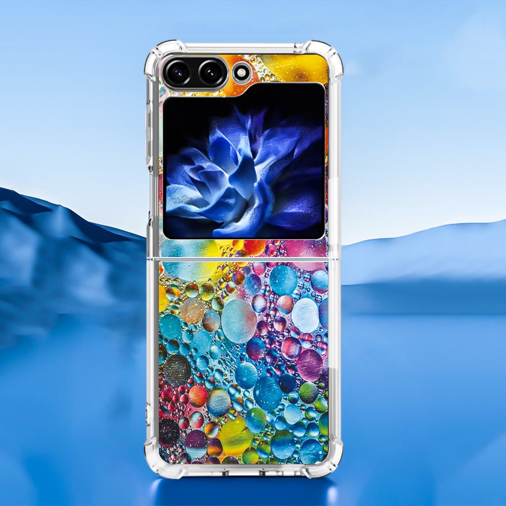 Чехол для телефона Samsung Galaxy Z Flip 5 Butterfly Lace 2-в-1 с материалом TPU+PC