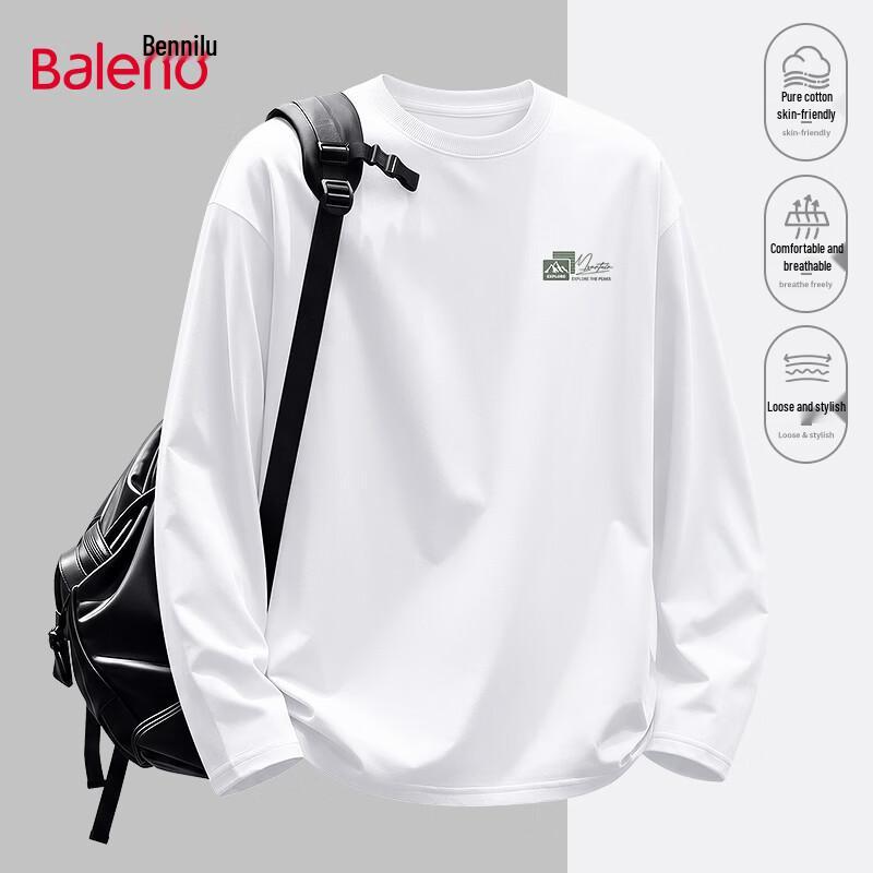 Мужская хлопковая футболка с длинным рукавом Baleno с логотипом JPB