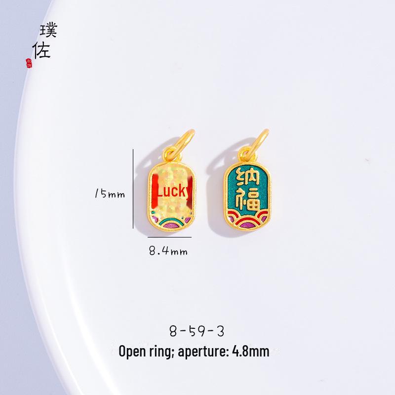Подвеска в виде золотого песчаного дракона и феникса с кошачьим когтем для женщин