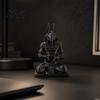 Настольная статуэтка Анубиса, 3D-печатная статуя египетского бога, медитирующая с сердцем, без заусенцев, декоративные руки, мифический стол для дома