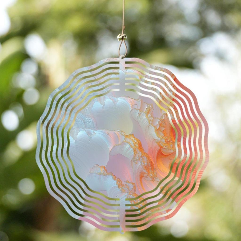 10-дюймовый подвесной колокольчик ветра Уникальный художественный дизайн для украшения балкона и двора Вращающийся на 360 градусов крючок Динамичный и оригинальный подарок для весны и лета