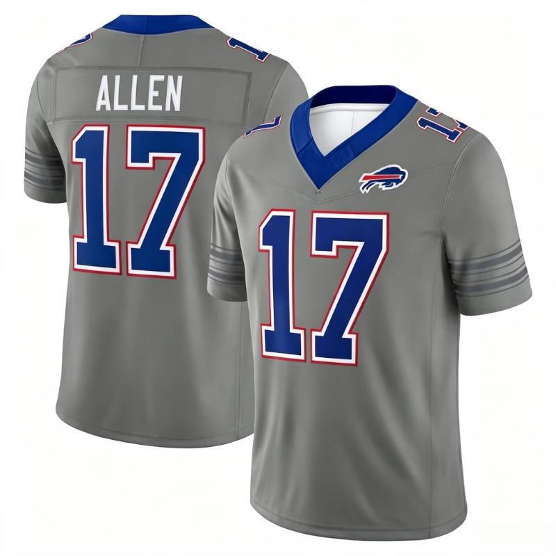 Bills Josh Allen 17# Football Jersey Shirt, Rugby Jersey, Men Summer Training Breathable Quick Drying Jersey
