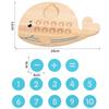 Children's Wooden Number Board Whale Shaped Ten Digit Counter Cognitive Matching Game Addition Subtraction Operation Math Toys