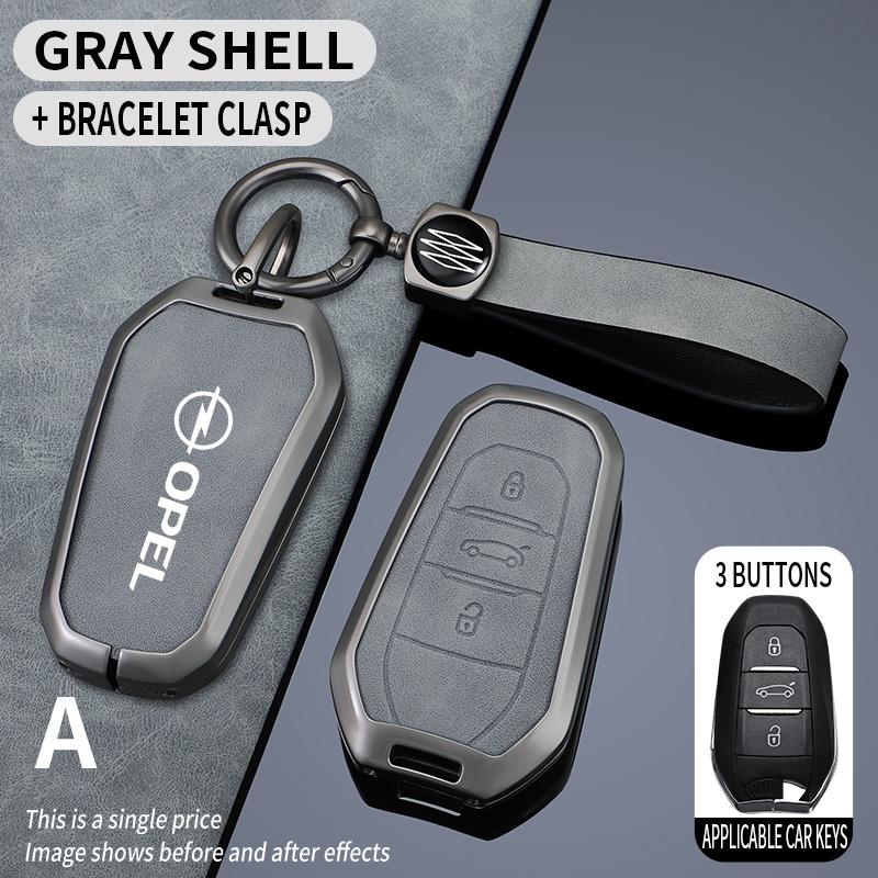 Цинковый сплав Чехол-оболочка для брелока автомобиля Защитный держатель Для Opel Mokka Corsa Astra Phev Grandland Hybrid 2025 Аксессуары