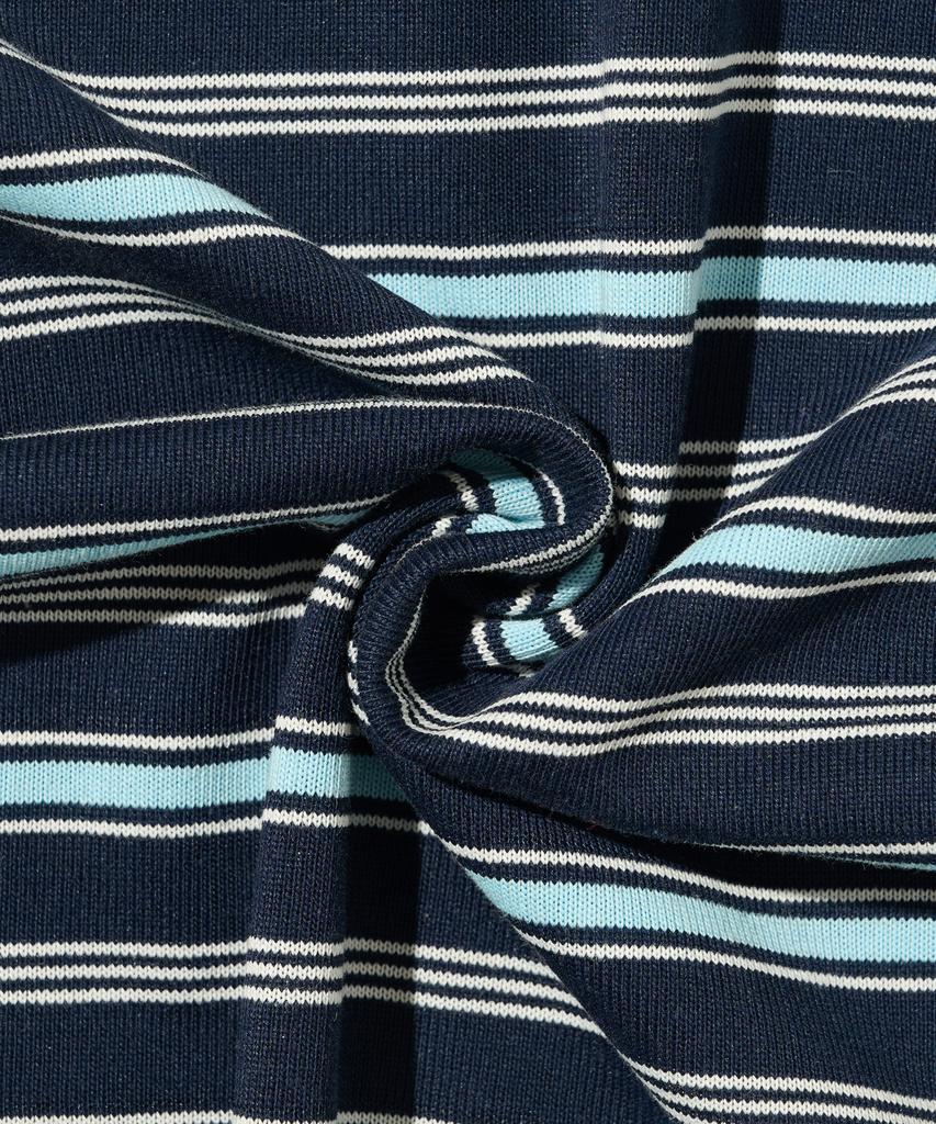 TAILOR STUDIO Мягкая полосатая футболка с коротким рукавом из ткани "Кэмпус" (Темно-синий)