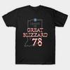 Asian Size Men Print T-shirt I Survived The Great Blizzard Of 78 No-Cut Heat Transfer Print Cotton Tshirt