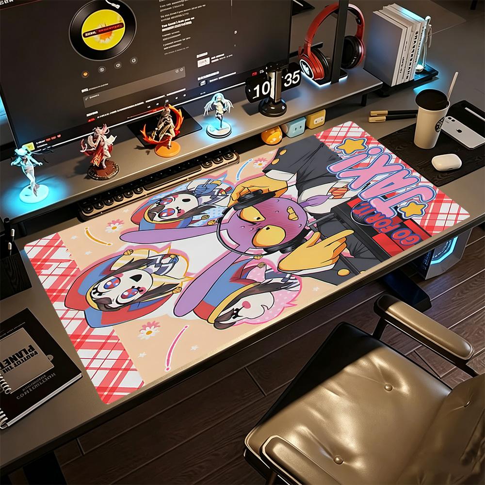 Colorful Cartoon Characters Gaming Mouse Pad Gaming Laptop Mouse Pad Ultra-Long Desk Mat Non-Slip Rubber Base Gaming Accessories Ideal Gift for Gamers