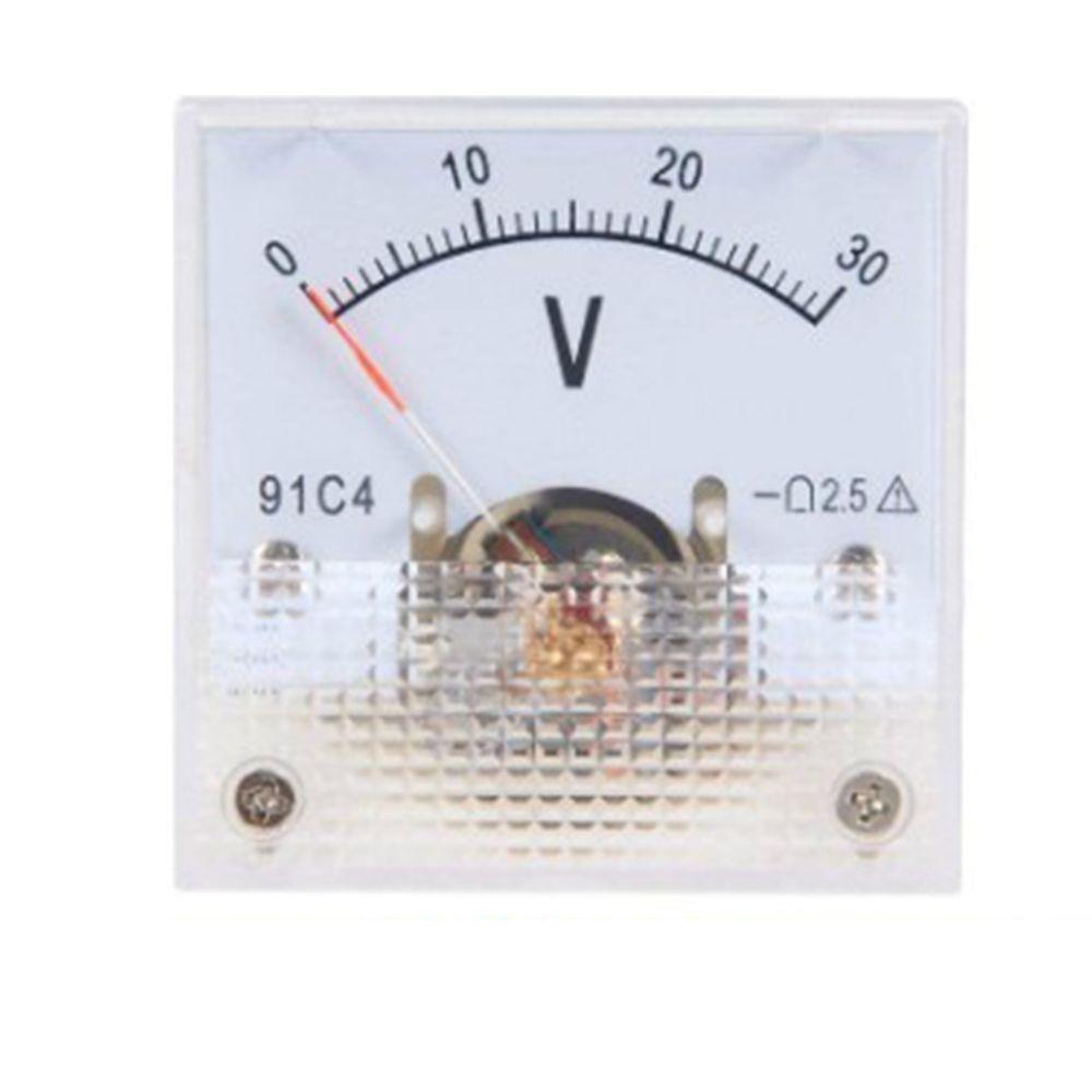 91L4 Pointer Type DC Voltmeter Square Analog Panel Voltage Gauge Voltage Meter Generator