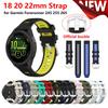 Для Garmin Forerunner 255 265 245 645 55 ремешок 18 20 22 мм силиконовый спортивный браслет для Garmin Venu 2 2S SQ vivoactive 3 4 correa