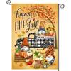 Thanksgiving Pumpkins with Fall Gnomes - Double-Sided Autumn Garden 12X18
