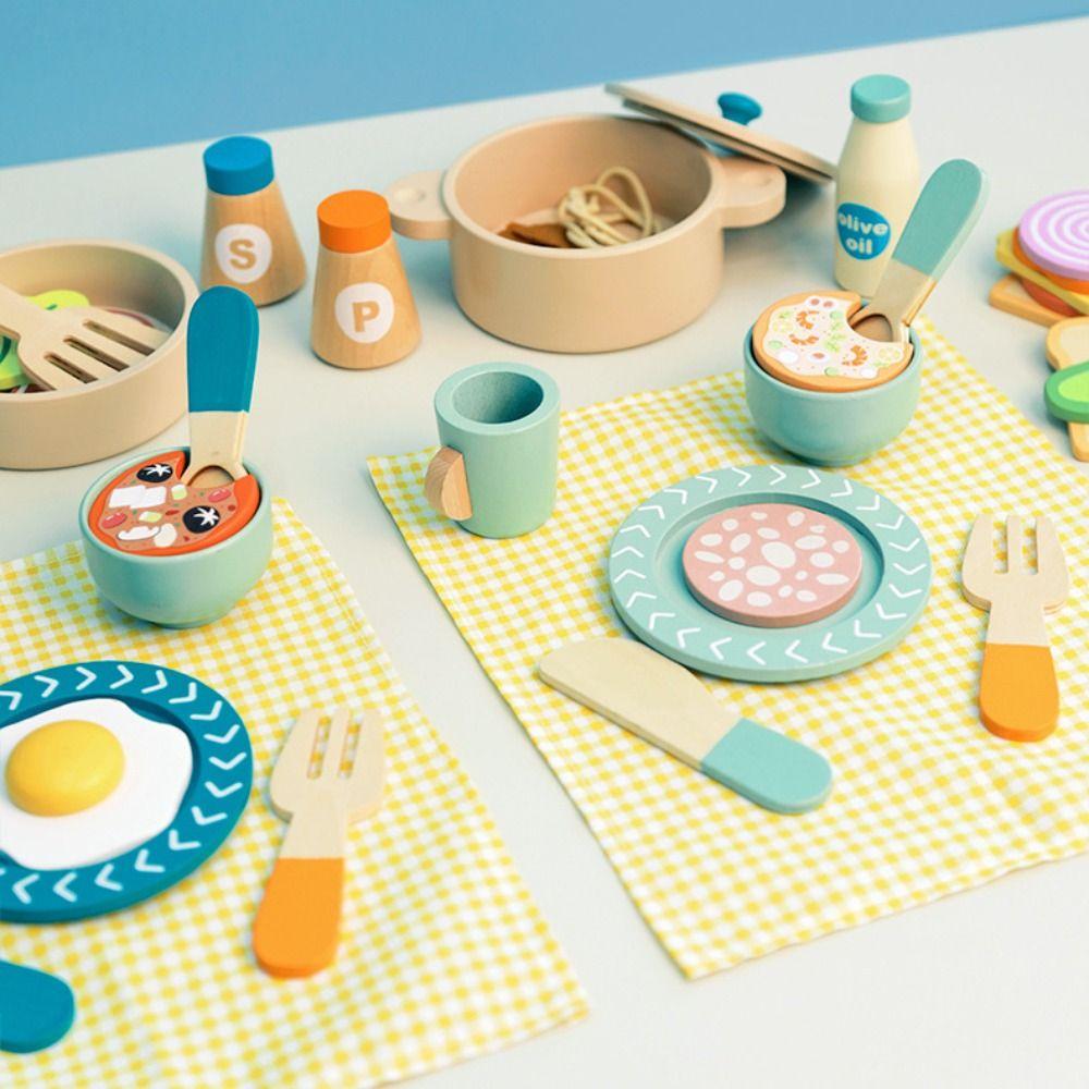Деревянные детские кухонные игрушки Посуда Имитация кухонной утвари Новые кулинарные игрушки