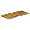 VidaXL Dessus de table 110x60x2,5 cm bord vivant bois massif manguier 370767